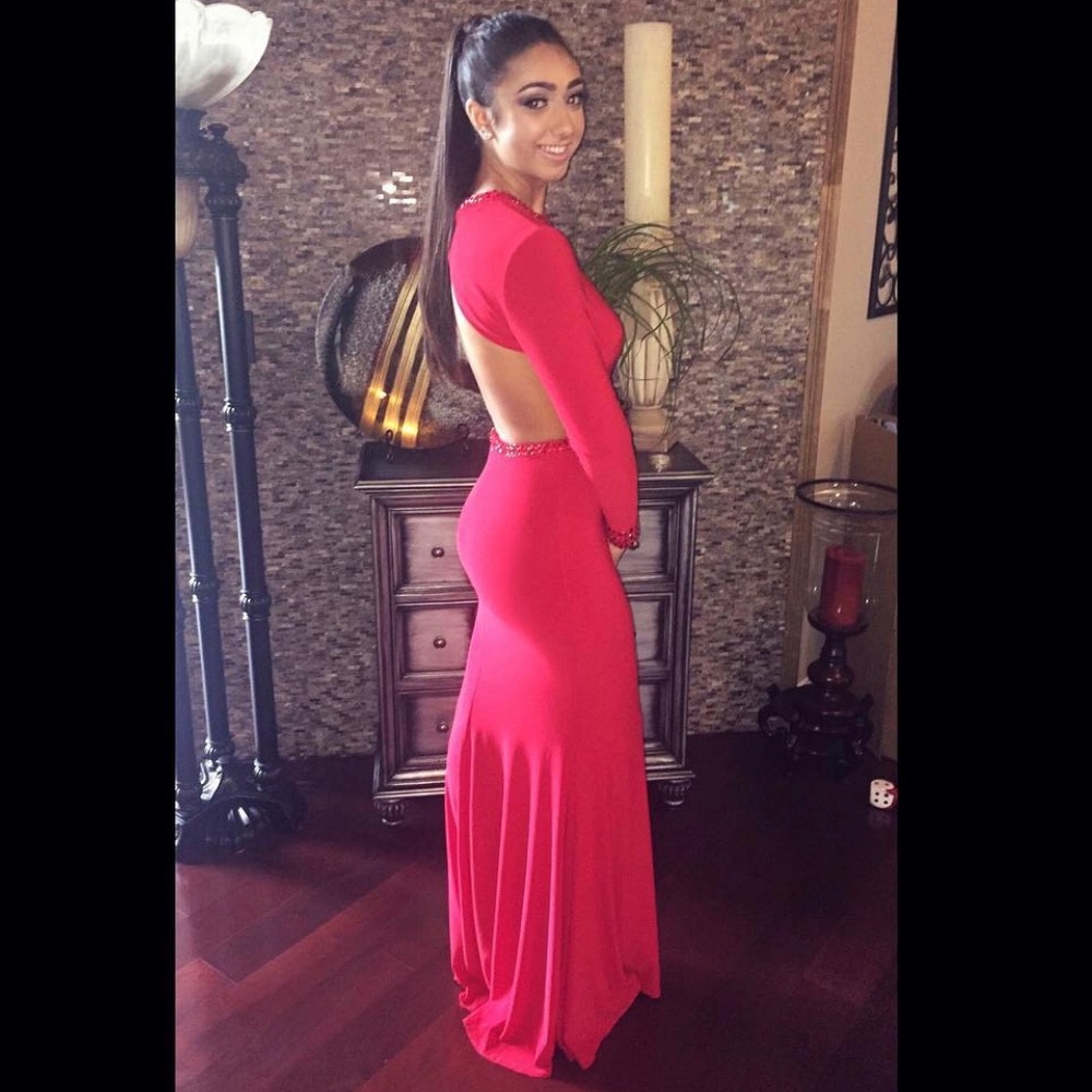 Elegant red dress